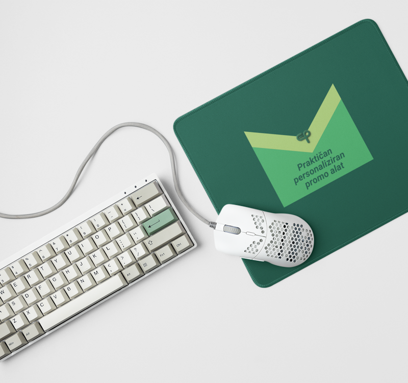 Podloga za miš, tipkovnica, u zelenoj boji