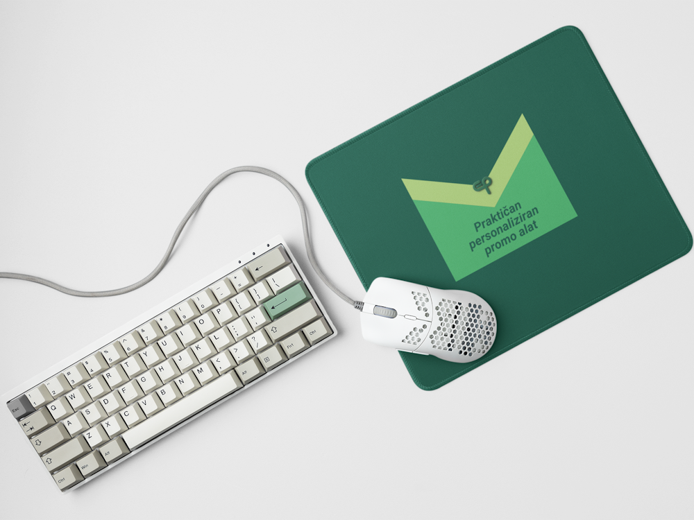 Podloga za miš, tipkovnica, u zelenoj boji
